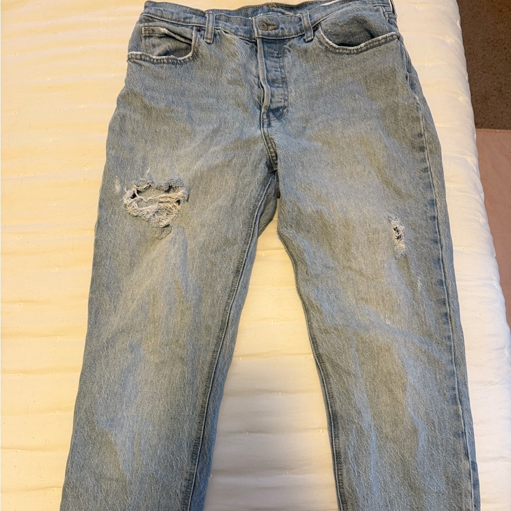 Old Navy Women's Light Blue Straight Leg Jeans